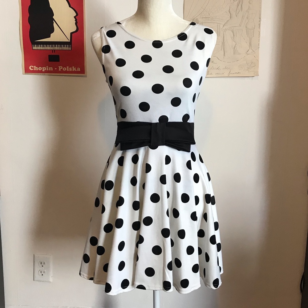 Polka dot dress from England